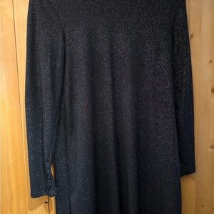 Olivia Rae Sparkly Black Midi Dress